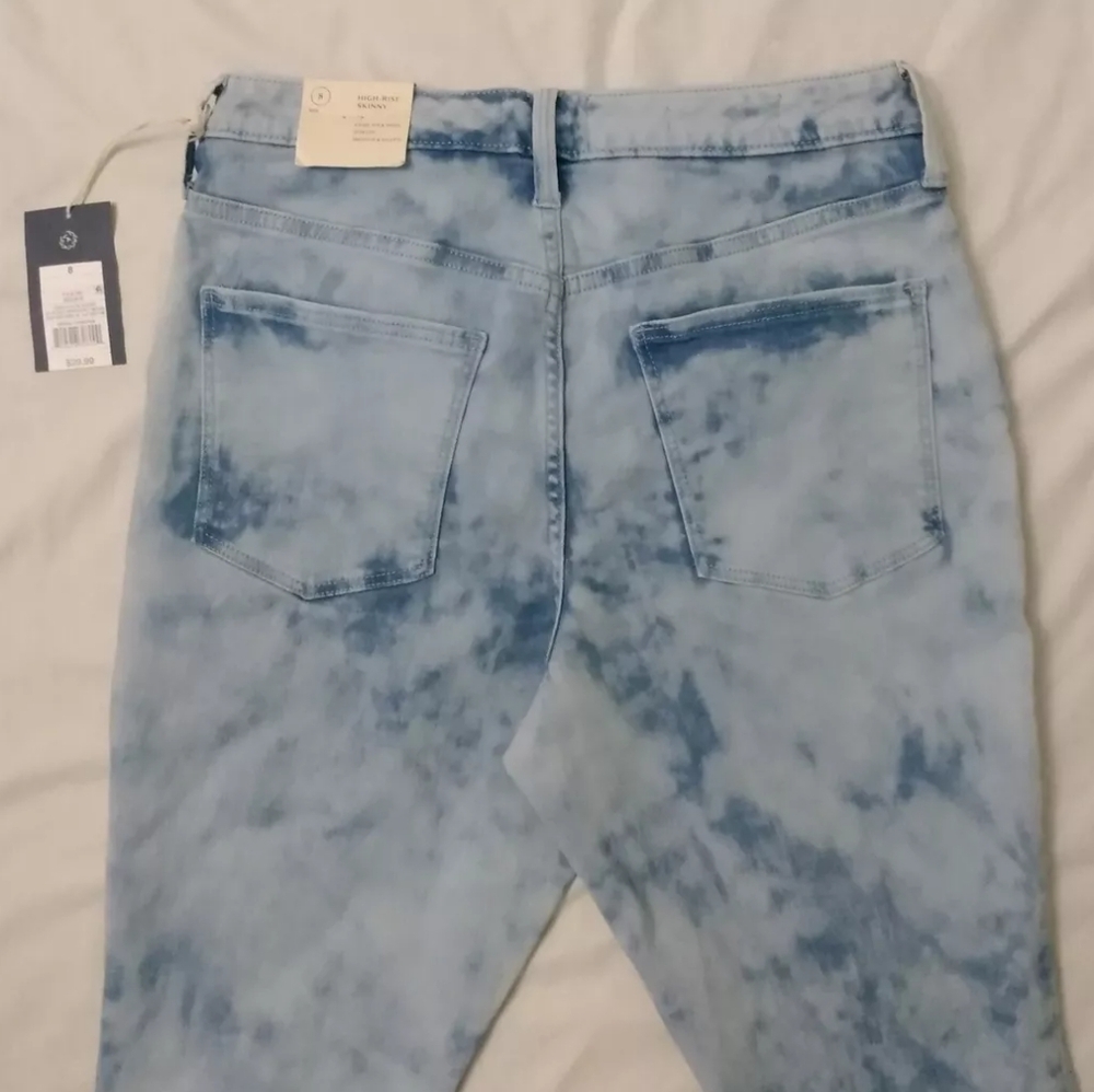 New Womens Universal Thread Jeans High Rise Skinny Size 8 / 29 Tie Dye Pattern